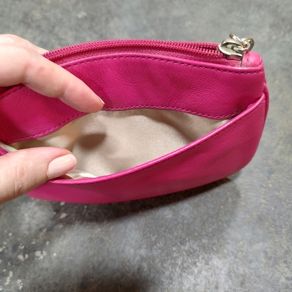 Coach Pink Leather Wristlet - Picture 5 of 7
